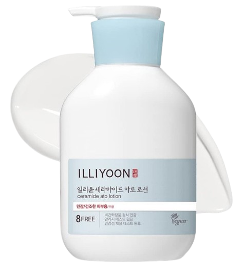 ILLIYOON Ceramide Ato Lotion 528ml(17.85oz) | Daily Moisturizing Lotion for All Skin Types | Deep Moisturizing and Soothing Effect | Korean Skin Care